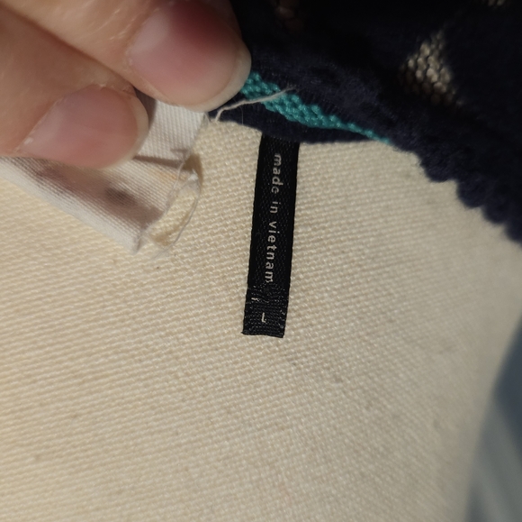 Anthropologie 3/4 length sleeve blouse in blue - Picture 9 of 9